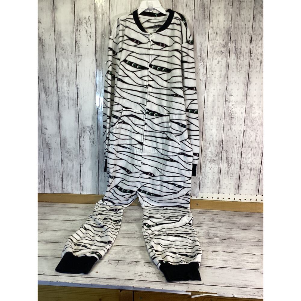 Posh Peanut Mummy & Me Men's Microfleece Holloween Jumpsuit Unisex Size- XS